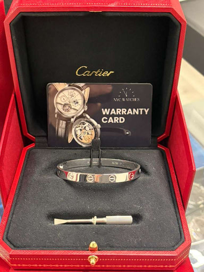 Cartier Love Bracelet - White Gold Classic Model- B6067617