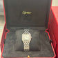 Cartier Panthére De Cartier Stainless Steel (Medium Model) 37 MM x 37 MM - Stainless Steel Bracelet - Stainless Steel Bezel - Silver Dial - WSPN0015