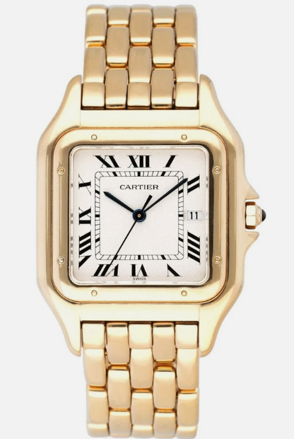 Cartier Panthére De Cartier Yellow Gold (Large Model) 29 MM - Yellow Gold Bracelet - Yellow Gold Bezel - White Dial - W25014B9