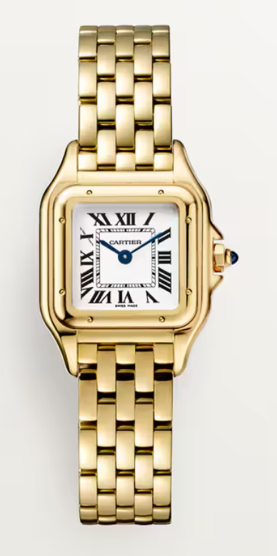 Cartier Panthére De Cartier Yellow Gold (Small Model) 23 x 30 MM - Yellow Gold Bracelet - Yellow Gold Bezel - White Dial - WGPN0038
