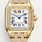 Cartier Panthére De Cartier Yellow Gold and Diamonds (Small Model) - 30.3 MM x 22 MM - Yellow Gold Diamond Bracelet - Yellow Gold Diamond Bezel - Silver Dial - WJPN0059