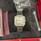 Cartier Santos de Cartier Stainless Steel 35.1 MM (Medium Model) - Stainless Steel Bracelet - White Dial - W4SA0005