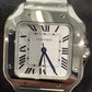 Cartier Santos de Cartier Stainless Steel 35 MM (Medium Model) - Stainless Steel Bracelet - White Dial - WSSA0029