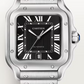 Cartier Santos de Cartier Stainless Steel 39.8 MM (Large Model) - Black Dial - WSSA0096