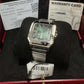 Cartier Santos de Cartier Stainless Steel 39.8 MM (Large Model) - Stainless Steel Bracelet - Green Dial - WSSA0062