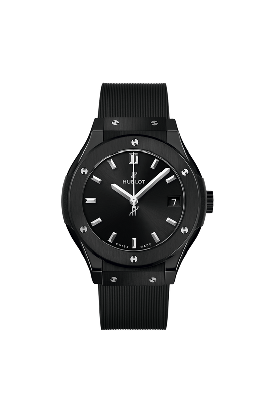 Hublot Classic Fusion Black Magic 33 MM - Black Rubber Strap - Matte Black Dial - 581.CM.1470.RX