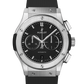 Hublot Classic Fusion Chronograph Titanium 42 MM - Black Rubber Strap - Matte Black Dial - 541.NX.1171.RX