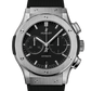 Hublot Classic Fusion Chronograph Titanium 45 MM - Black Rubber Strap - Matte Black Dial - 521.NX.1171.RX