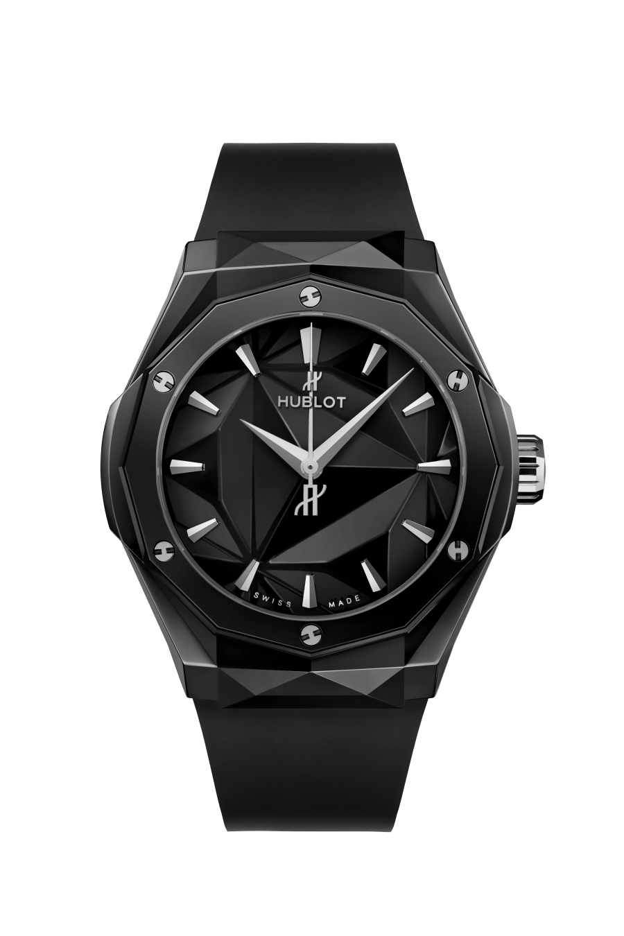 Hublot Classic Fusion Orlinski Black Magic 40 MM - Black Rubber Strap - Faceted Black Ceramic Dial - 550.CS.1800.RX.ORL21