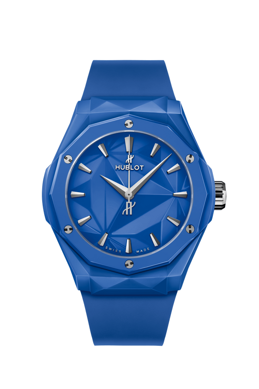 Hublot Classic Fusion Orlinski Blue Ceramic 40 MM - Blue Rubber Strap - Faceted Blue Ceramic Dial - 550.ES.5100.RX.ORL21