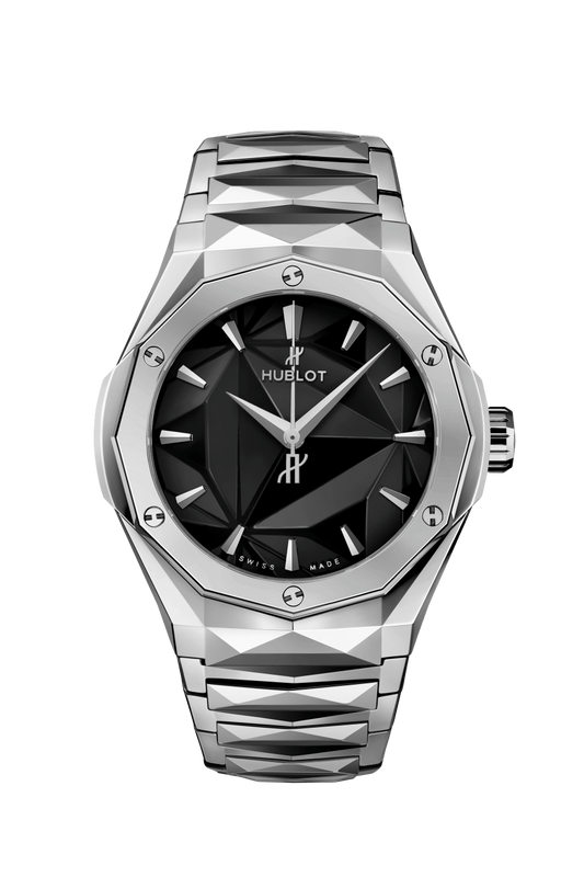 Hublot Classic Fusion Orlinski Titanium 40 MM - Titanium Bracelet - Polished Black Dial - 550.NS.1800.NS.ORL22