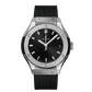 Hublot Classic Fusion Titanium 33 MM - Black Rubber Strap - Satin Black Sunrays Dial - 581.NX.1470.RX