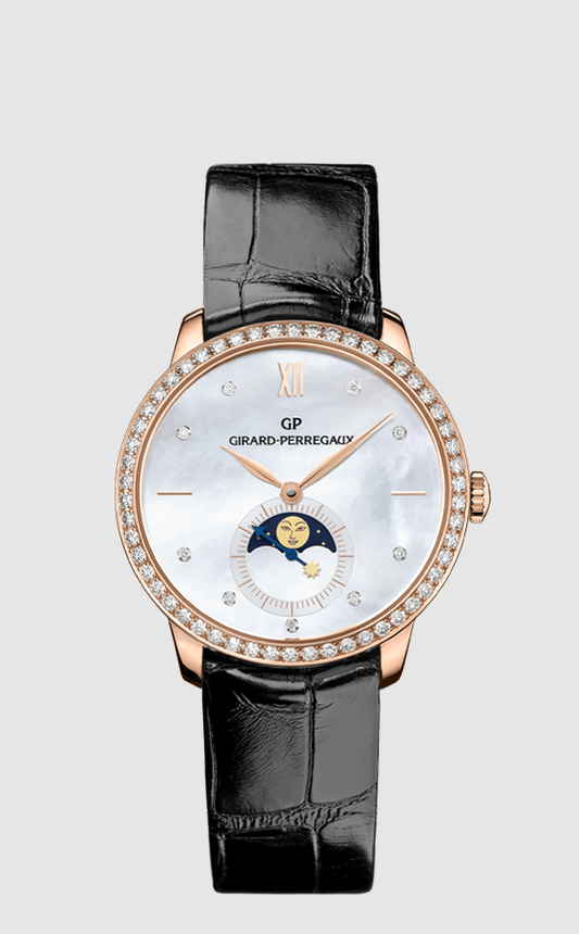 Girard-Perregaux 1966 Moon Phases - 36 MM - Pink Gold - Mother of Pearl Dial - 49524D52A751-CK6A