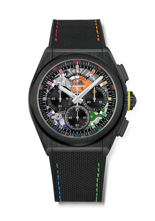 Zenith DEFY 21 Chroma II - 44 MM - Black Ceramic - Rainbow Dial - 49.9013.9004/21.R952