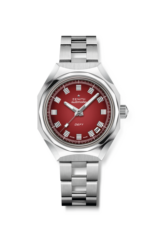 Zenith DEFY Revival A3691 - 37 MM - Stainless Steel - Red Dial - 03.A3642.670/3691.M3642