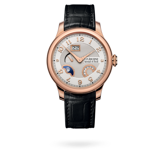 F.P. Journe Classique Divine Rose Gold 40 MM - Black Leather Strap - Silver Dial - Divine nyc watcher nyc watches