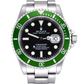 Rolex Submariner "Kermit" Stainless Steel Watch 40MM - Oyster Bracelet - Black Dial - Green Bezel - 16610LV