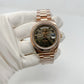 Rolex Everose Gold Day Date 41 MM - President Bracelet - Fluted Bezel - Wave Dial - 218235