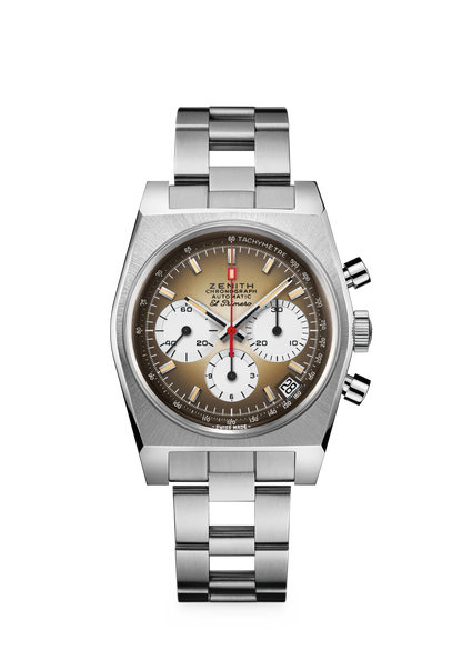 Zenith CHRONOMASTER Revival El Primero A385 - 37 MM - Stainless Steel - Brown Dial - 03.A384.400/385.M385