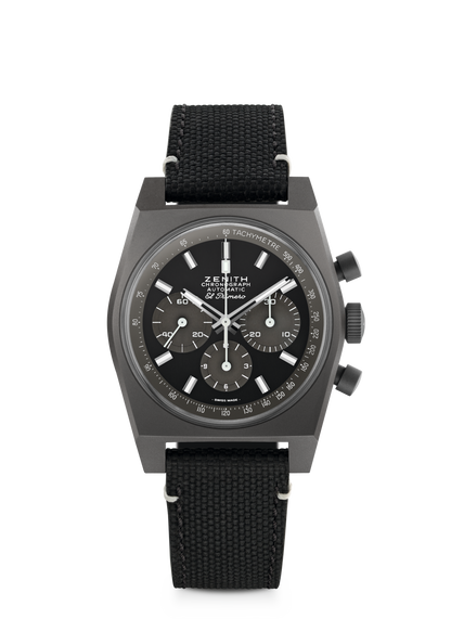 Zenith CHRONOMASTER Revival Shadow - 37 MM - Titanium - Black Dial - 97.T384.4061/21.C822