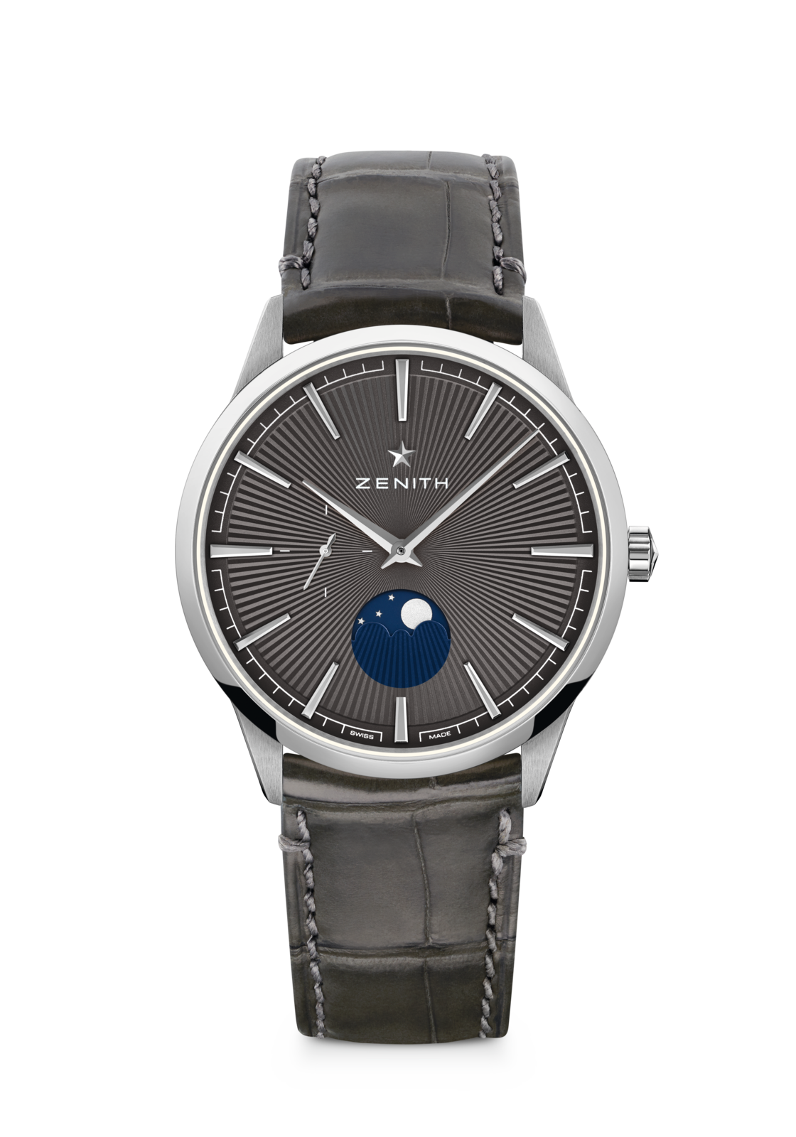 Zenith ELITE Moonphase - 40.5 MM - Stainless Steel - Grey Dial - 03.3100.692/03.C923