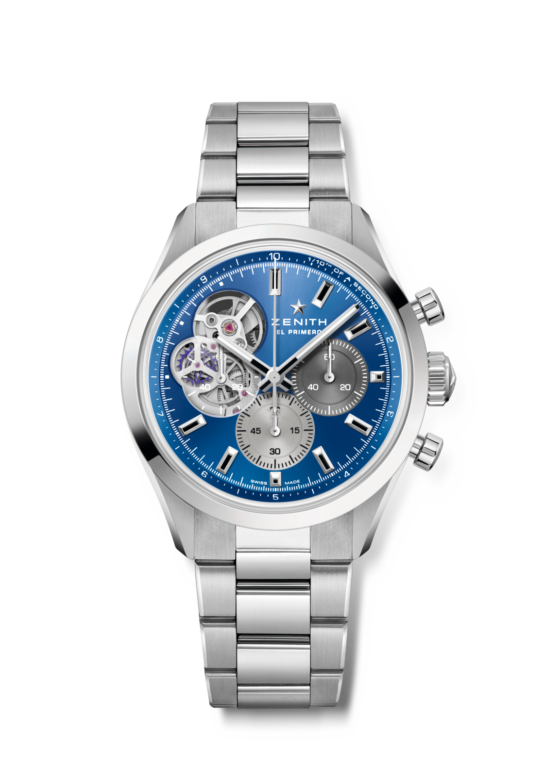 Zenith CHRONOMASTER Open - 39.5 MM -  Stainless Steel - Blue Dial - 03.3300.3604/51.M3300