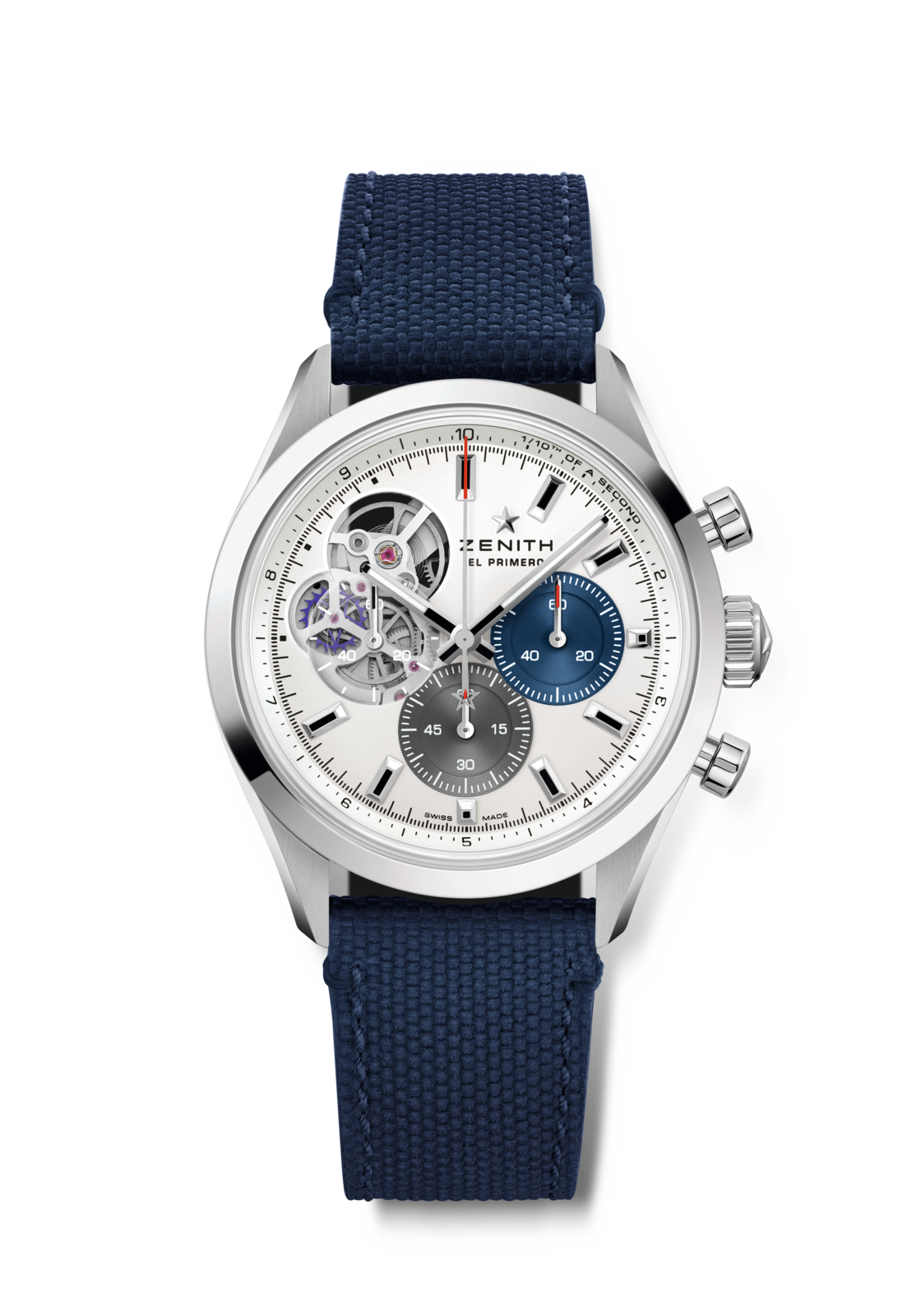 Zenith CHRONOMASTER Open - 39.5 MM -  Stainless Steel - Silver Dial - 03.3300.3604/69.C823