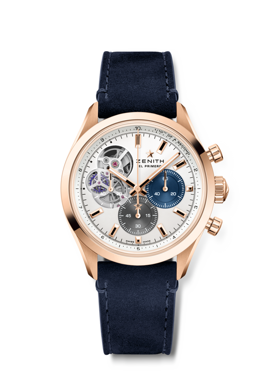 Zenith CHRONOMASTER Open - 39.5 MM - &nbsp;Rose Gold - White Dial - 18.3300.3604/69.C922