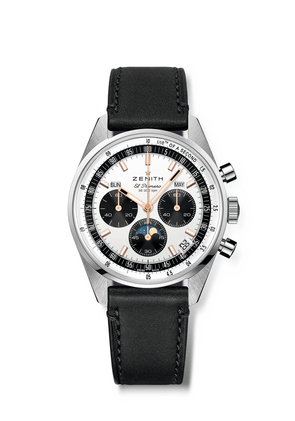 Zenith CHRONOMASTER Original - 38 MM -  Stainless Steel - Silver Dial - 03.3400.3610/38.C911