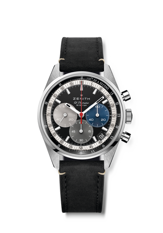 Zenith CHRONOMASTER Original - 38 MM -  Stainless Steel - Black Dial - 03.3200.3600/22.C908