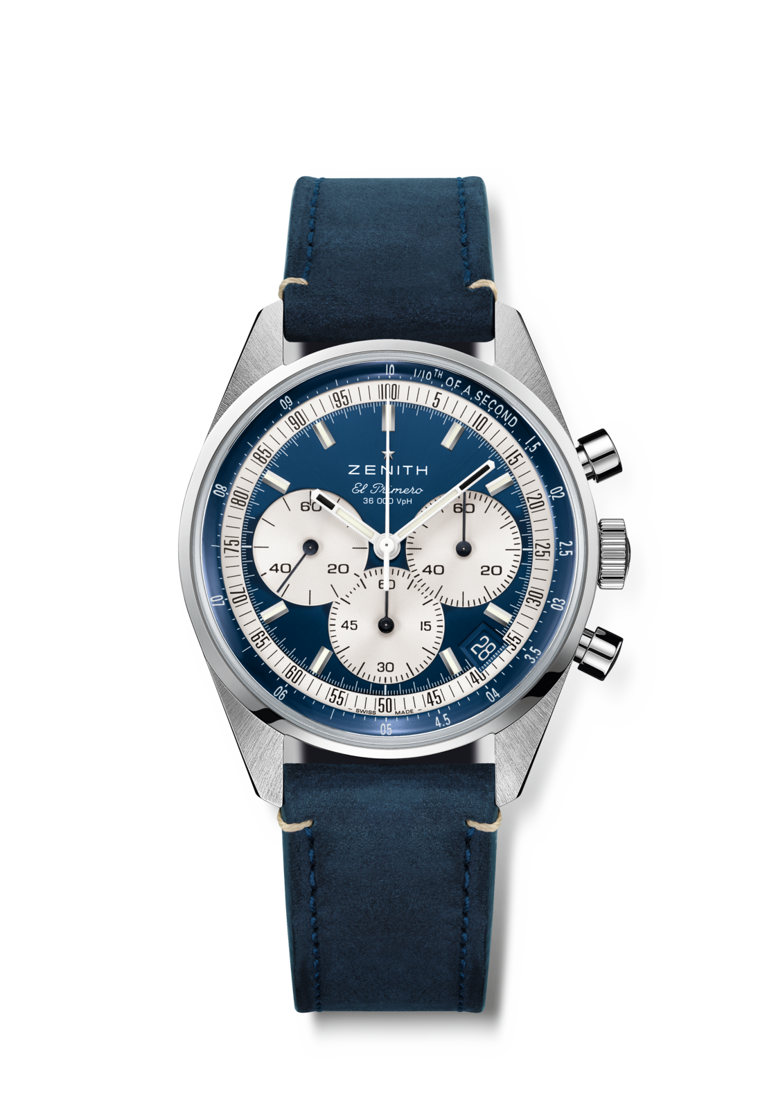 Zenith CHRONOMASTER EP Original - 38 MM -  Stainless Steel - Blue Dial - 03.3200.3600/51.C902