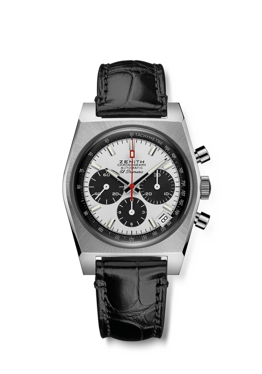 Zenith CHRONOMASTER Revival El Primero A384 - 37 MM - Stainless Steel - White Dial - 03.A384.400/21.C815