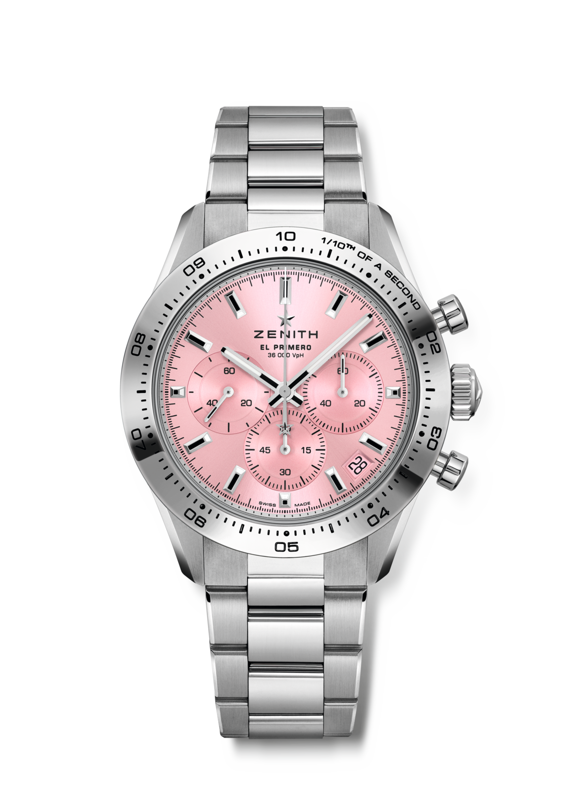 Zenith CHRONOMASTER Sport - 41 MM -  Stainless Steel - Pink Dial - 03.3109.3600/18.M3100