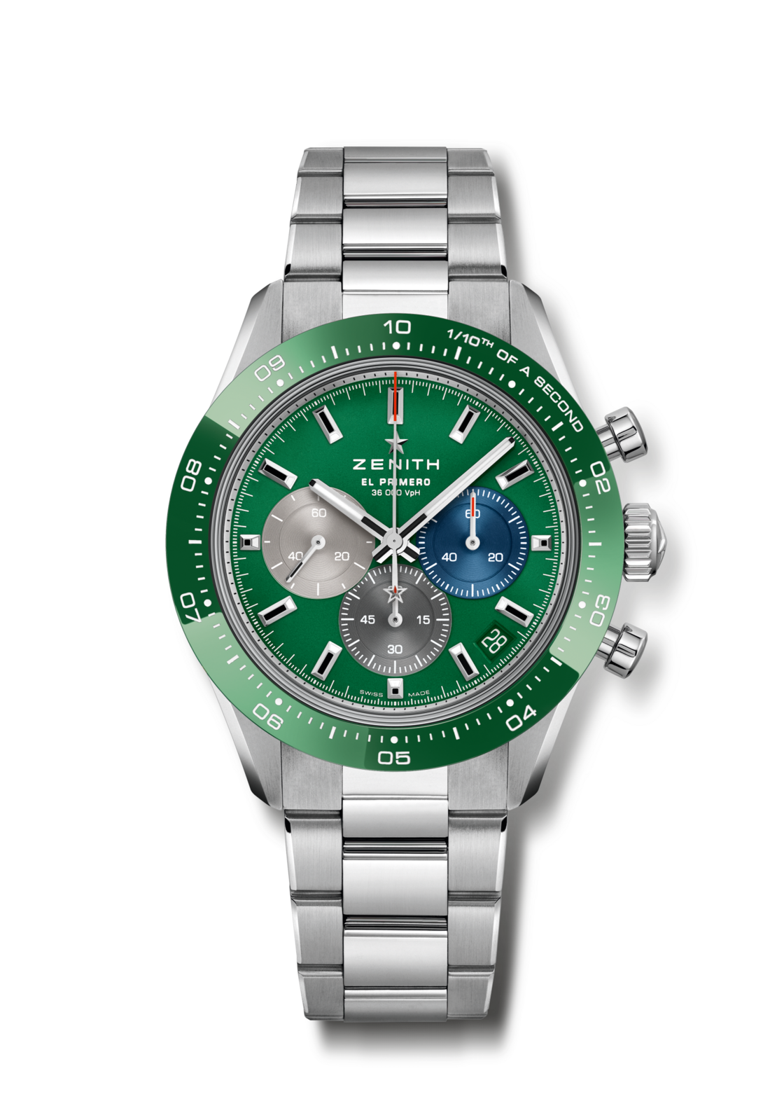 Zenith CHRONOMASTER Sport - 41 MM -  Stainless Steel - Green Dial - 03.3119.3600/56.M3100