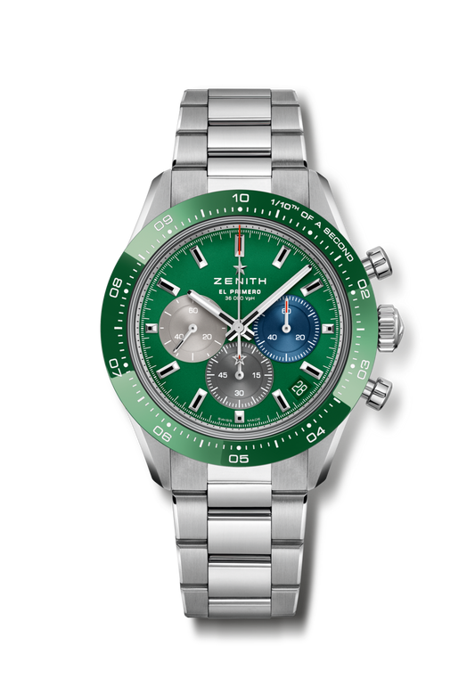 Zenith CHRONOMASTER Sport - 41 MM -  Stainless Steel - Green Dial - 03.3119.3600/56.M3100