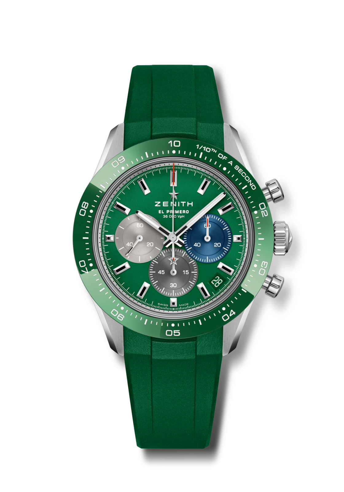 Zenith CHRONOMASTER Sport - 41 MM -  Stainless Steel - Ceramic Bezel - Green Dial - 03.3119.3600/56.R952