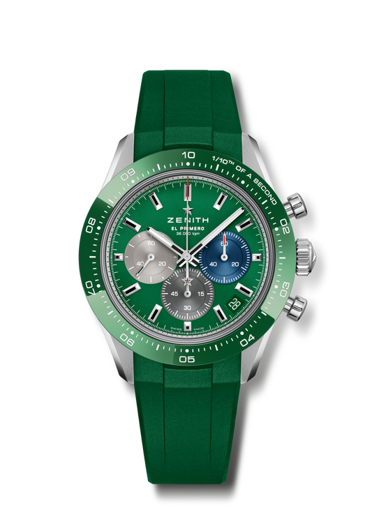 Zenith CHRONOMASTER Sport - 41 MM -  Stainless Steel - Ceramic Bezel - Green Dial - 03.3119.3600/56.R952