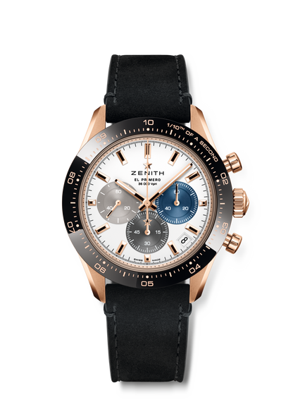 Zenith CHRONOMASTER Sport - 41 MM - Rose Gold - Ceramic Bezel - White Dial - 18.3100.3600/69.C920