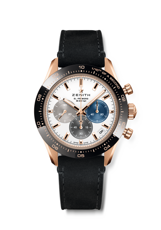 Zenith CHRONOMASTER Sport - 41 MM - Rose Gold - Ceramic Bezel - White Dial - 18.3100.3600/69.C920