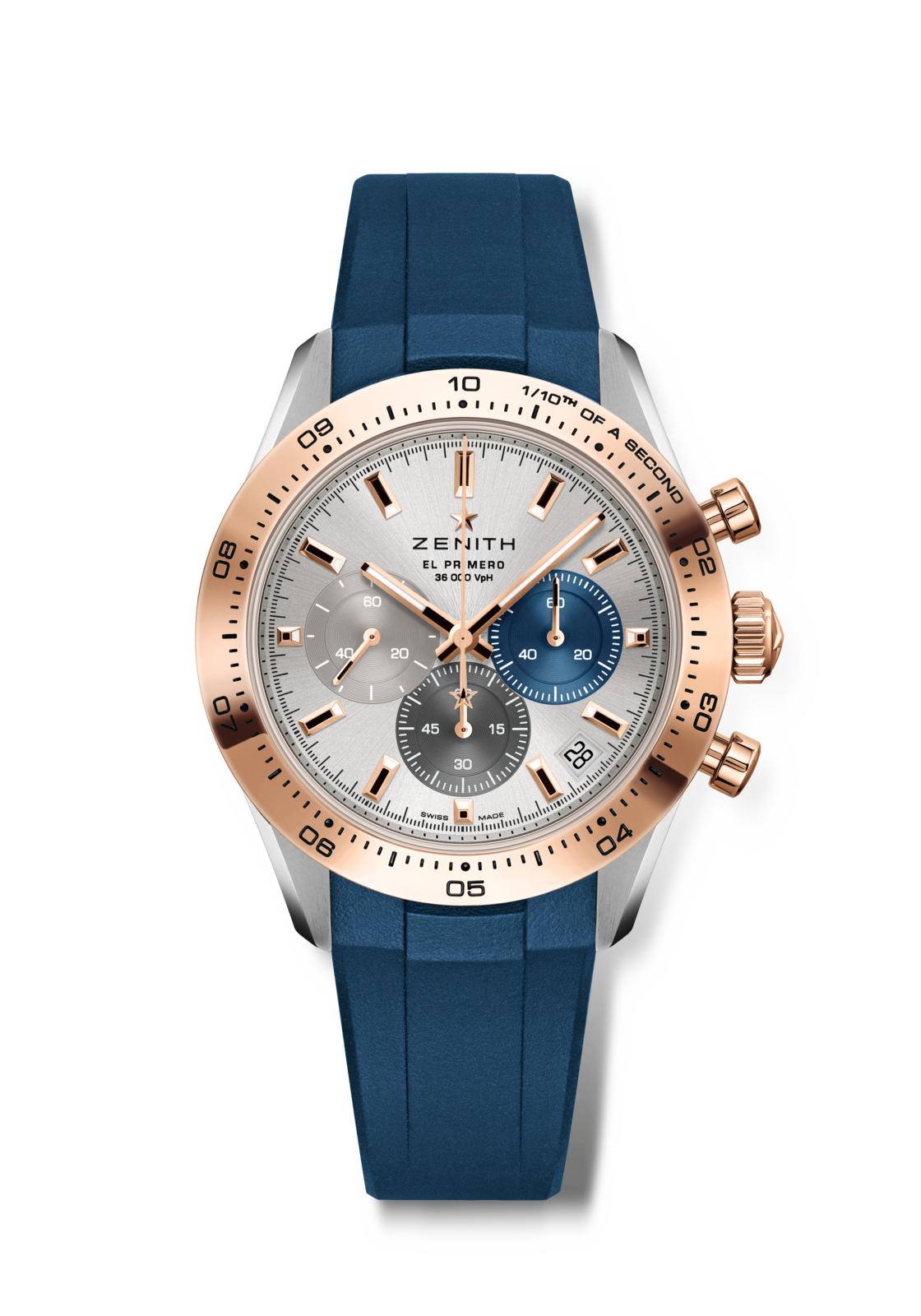 Zenith CHRONOMASTER Sport - 41 MM -  Stainless Steel and Rose Gold - Silver Dial - 51.3100.3600/69.R950