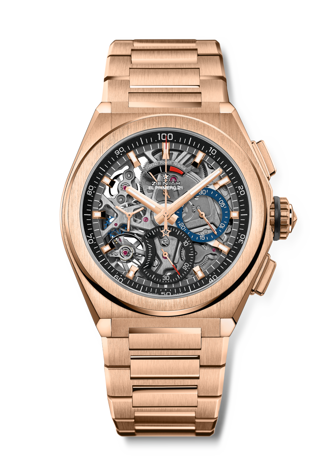 Zenith DEFY 21 - 44 MM - Rose Gold - Openworked Dial - 18.9000.9004/71.M9000