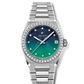 Zenith DEFY Midnight Borealis - 36 MM - Stainless Steel - Diamond Bezel - Green &amp; Blue Dial - 16.9200.670/34.MI001