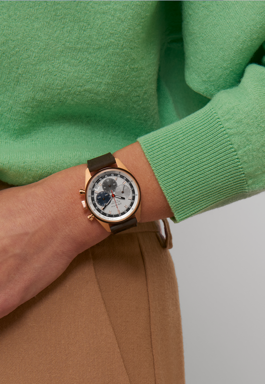 Zenith CHRONOMASTER EP Original - 38 MM - 18ct Rose Gold - White Dial - 18.3200.3600/69.C901