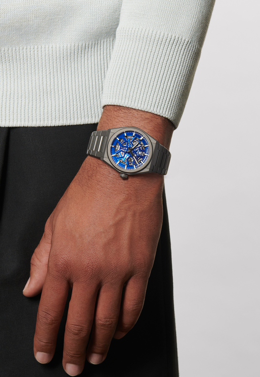 Zenith DEFY Classic Night Surfer - 41 MM - Titanium - Blue Dial - 97.9000.670/26.M9000