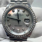 Rolex Stainless Steel And White Gold Datejust - 36 MM - Jubilee Bracelet - Diamond Bezel - Mother of Pearl Diamond Dial - 126284RBR mdj