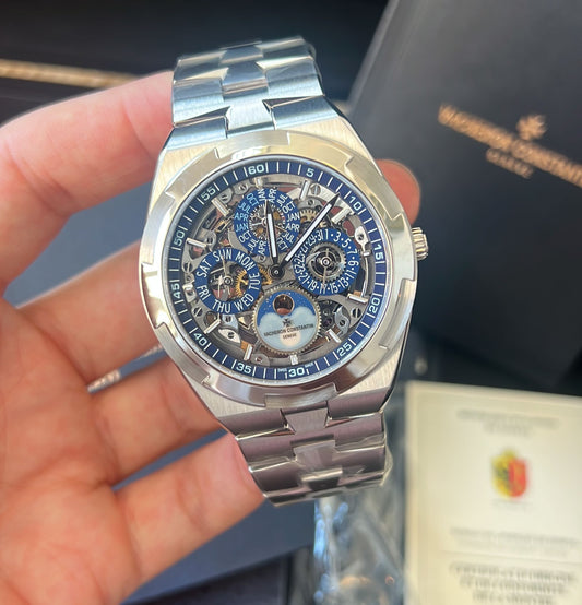 Vacheron Constantin Overseas Chronograph Titanium 42.5 MM - Titanium Bracelet - Skeleton Dial - 6000V/110T-B935