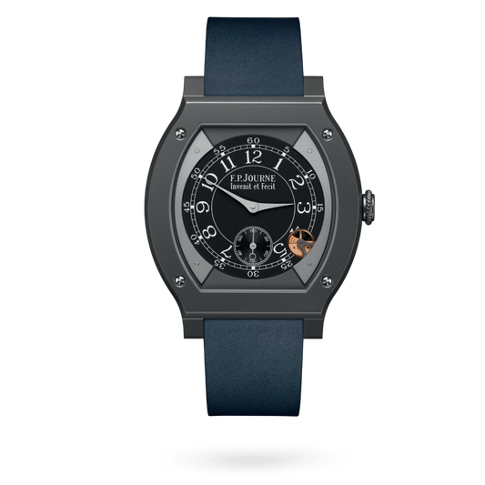 F.P. Journe Élégante Titalyt® 48 x 40 MM - Blue Rubber Strap - Black Dial - Élégante Titalyt® nyc watcher nyc watches