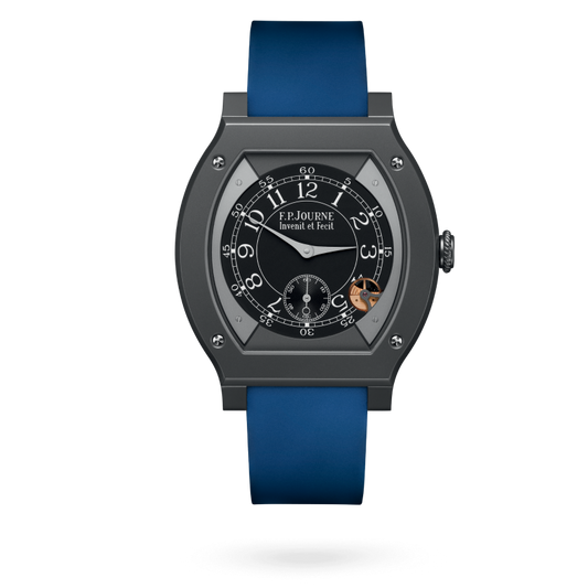 F.P. Journe Élégante Titalyt® 48 x 40 MM - Blue Rubber Strap - Black Dial - Élégante Titalyt® nyc watcher nyc watches
