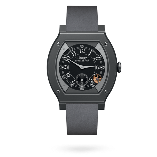 F.P. Journe Élégante Titalyt® 48 x 40 MM - Grey Rubber Strap - Black Dial - Élégante Titalyt® nyc watcher nyc watches