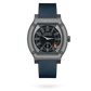 F.P. Journe ÉléganteTitalyt® set with diamonds 48 x 40 MM - Blue Rubber Strap - Diamond Bezel - Black Dial - ÉléganteTitalyt® set with diamonds nyc watcher nyc watches
